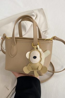 Minimalist Women's Lychee Pattern Bucket Bag - High-Quality Texture Shoulder Bag for Spring/Summer 2025 Fashion