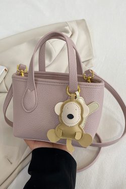 Minimalist Women's Lychee Pattern Bucket Bag - High-Quality Texture Shoulder Bag for Spring/Summer 2025 Fashion