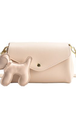 Minimalist Women's Solid Color Small Square Bag - Versatile Casual Shoulder Bag for Spring/Summer 2025