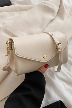 Minimalist Women's Solid Color Small Square Bag - Versatile Casual Shoulder Bag for Spring/Summer 2025