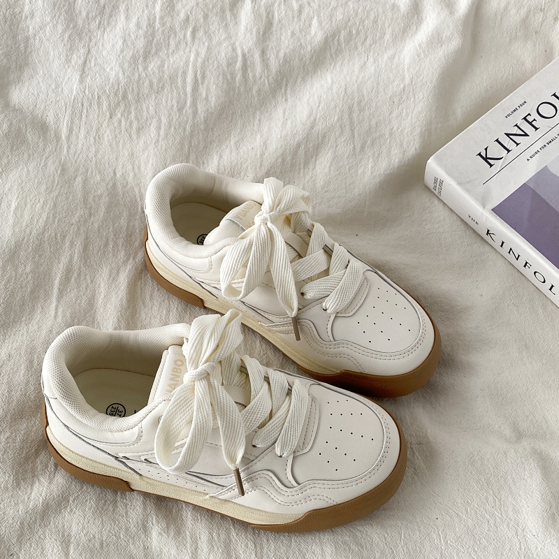 Mint Green Thick-Soled Board Shoes for Women - Versatile Casual Sports Sneakers for Spring 2025, Trendy & Comfortable Mint Green Thick-Soled Board Shoes for Women - Versatile Casual Sports Sneakers for Spring 2025, Trendy & Comfortable