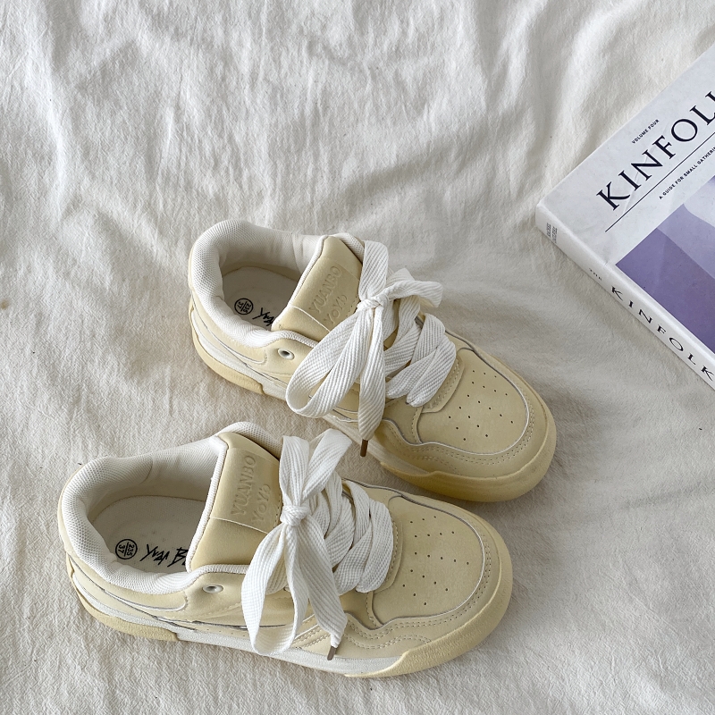 Mint Green Thick-Soled Board Shoes for Women - Versatile Casual Sports Sneakers for Spring 2025, Trendy & Comfortable Mint Green Thick-Soled Board Shoes for Women - Versatile Casual Sports Sneakers for Spring 2025, Trendy & Comfortable