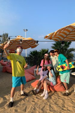 Mint Mambo Quick-Dry Sports Beach Shorts for Men and Women – Summer Casual Five-Point Pants for Couples