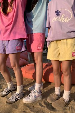 Mint Mambo Quick-Dry Sports Beach Shorts for Men and Women – Summer Casual Five-Point Pants for Couples