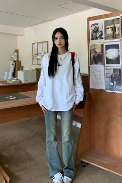 Narrow Version Slimming Micro-Flare Jeans for Women - Mid-Waist Long Pants for Shorter Individuals - Spring Autumn 2025 Style