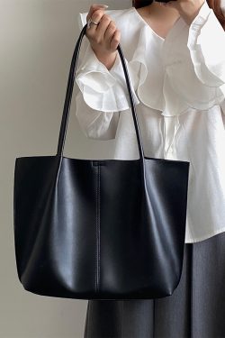 New Women's Large Capacity Tote Bag - Commuter & College Student Handheld Shoulder Bag for Daily Use