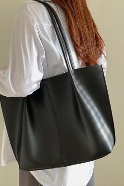 New Women's Large Capacity Tote Bag - Commuter & College Student Handheld Shoulder Bag for Daily Use