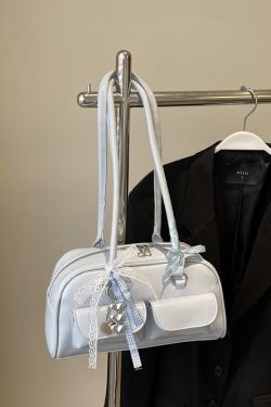 Oil Wax Leather Commuting Pillow Bag for Women - Versatile Large Capacity Shoulder Underarm Bag for Spring 2025 Fashion