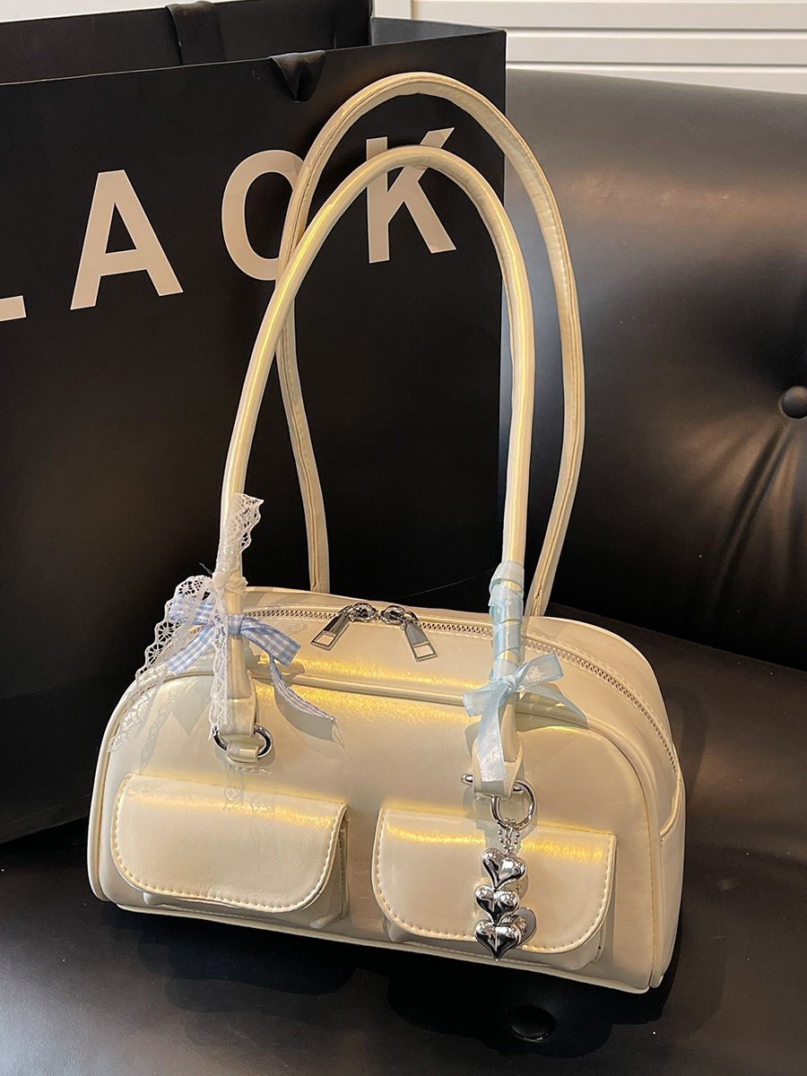 Oil Wax Leather Commuting Pillow Bag for Women - Versatile Large Capacity Shoulder Underarm Bag for Spring 2025 Fashion Oil Wax Leather Commuting Pillow Bag for Women - Versatile Large Capacity Shoulder Underarm Bag for Spring 2025 Fashion