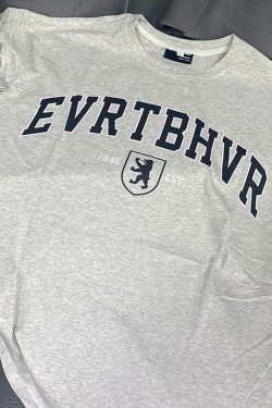 Oversized Gray Retro T-Shirt for Women - Short Sleeve Vintage Y2K American Style Top