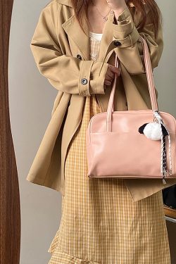 Pastel Color Women's Tote Bag - Large Capacity Shoulder Bag for Spring/Summer 2025 - Trendy Niche Design