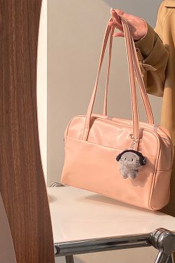 Pastel Color Women's Tote Bag - Large Capacity Shoulder Bag for Spring/Summer 2025 - Trendy Niche Design