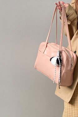 Pastel Color Women's Tote Bag - Large Capacity Shoulder Bag for Spring/Summer 2025 - Trendy Niche Design