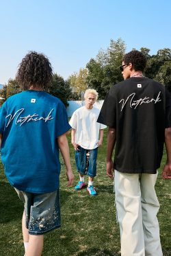 Pearl Letter Short Sleeve T-Shirt - American Vintage Streetwear Heavyweight Unisex Tee for Summer 2025 - Casual Y2K Style