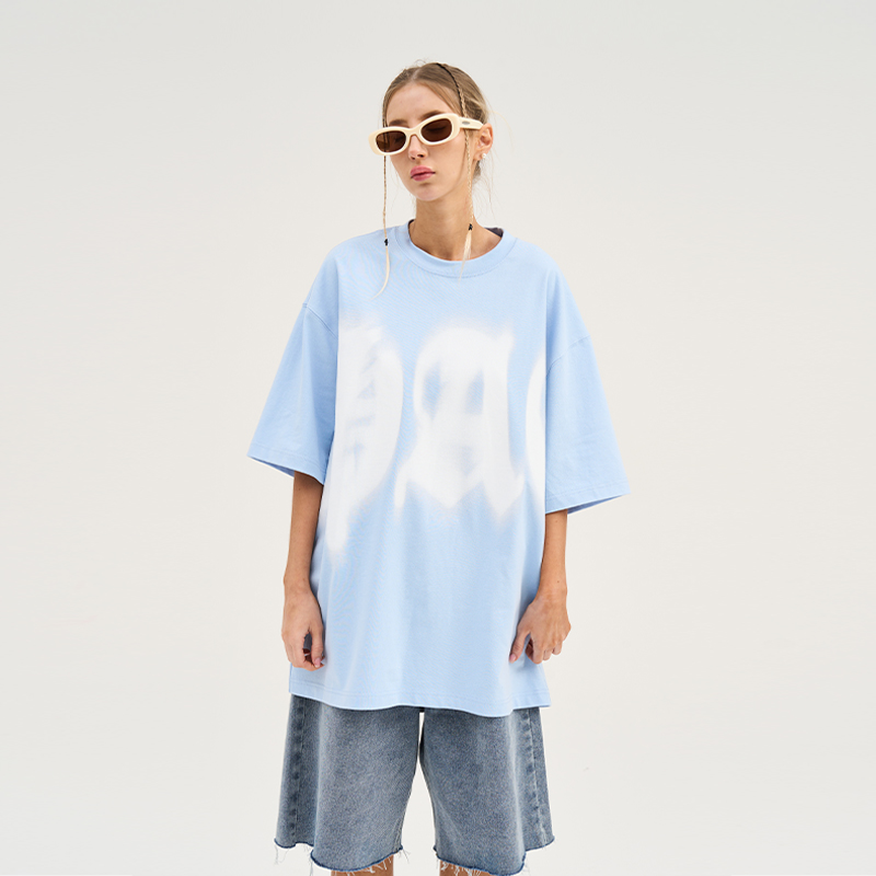 Phantom Gothic Street Style Loose Round Neck Short Sleeve T-Shirt - Trendy Urban Fashion, Y2K Aesthetic, Comfortable Fit Phantom Gothic Street Style Loose Round Neck Short Sleeve T-Shirt - Trendy Urban Fashion, Y2K Aesthetic, Comfortable Fit