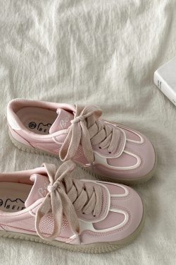 Pink Niche Design Training Board Shoes for Women - Casual Sports Shoes for Spring and Autumn 2025, Trendy Little White Sneakers