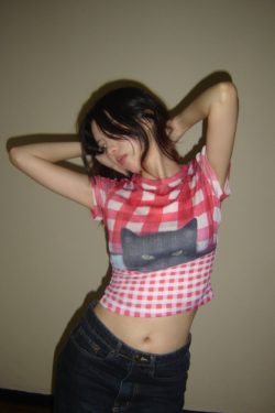 Plaid Cat Vintage Print Short Sleeve T-Shirt for Women - 2025 Summer American Hot Girl Style, Trendy Y2K Fashion