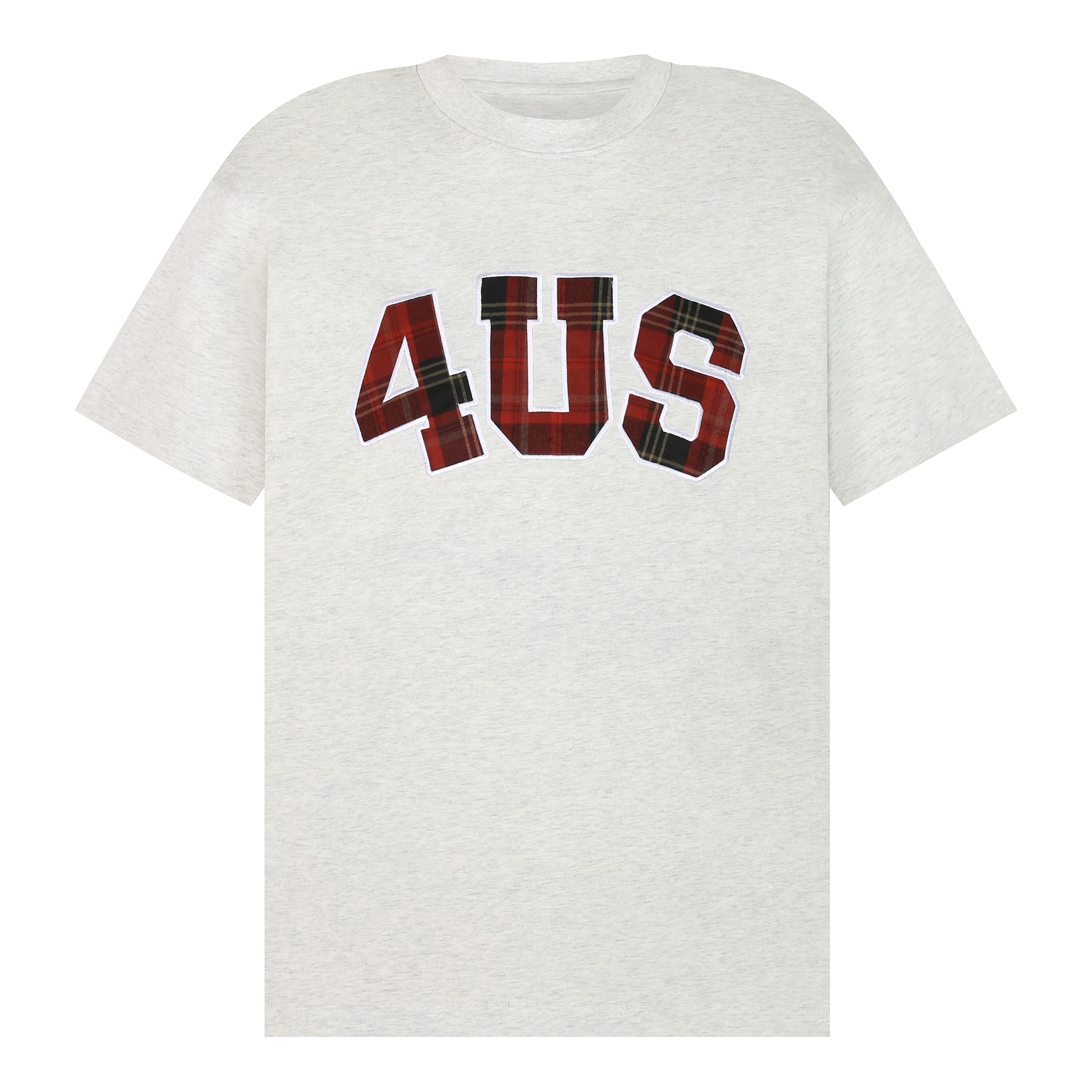 Plaid Patch Embroidery Loose Fit T-Shirt for Couples - Spring Summer National Trend Short Sleeve Top Plaid Patch Embroidery Loose Fit T-Shirt for Couples - Spring Summer National Trend Short Sleeve Top