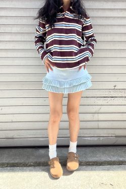 Playful Blue Slim Fit Solid Color Short Skirt for Women - Versatile Spring 2025 Style, Perfect for Hot Girl Aesthetic