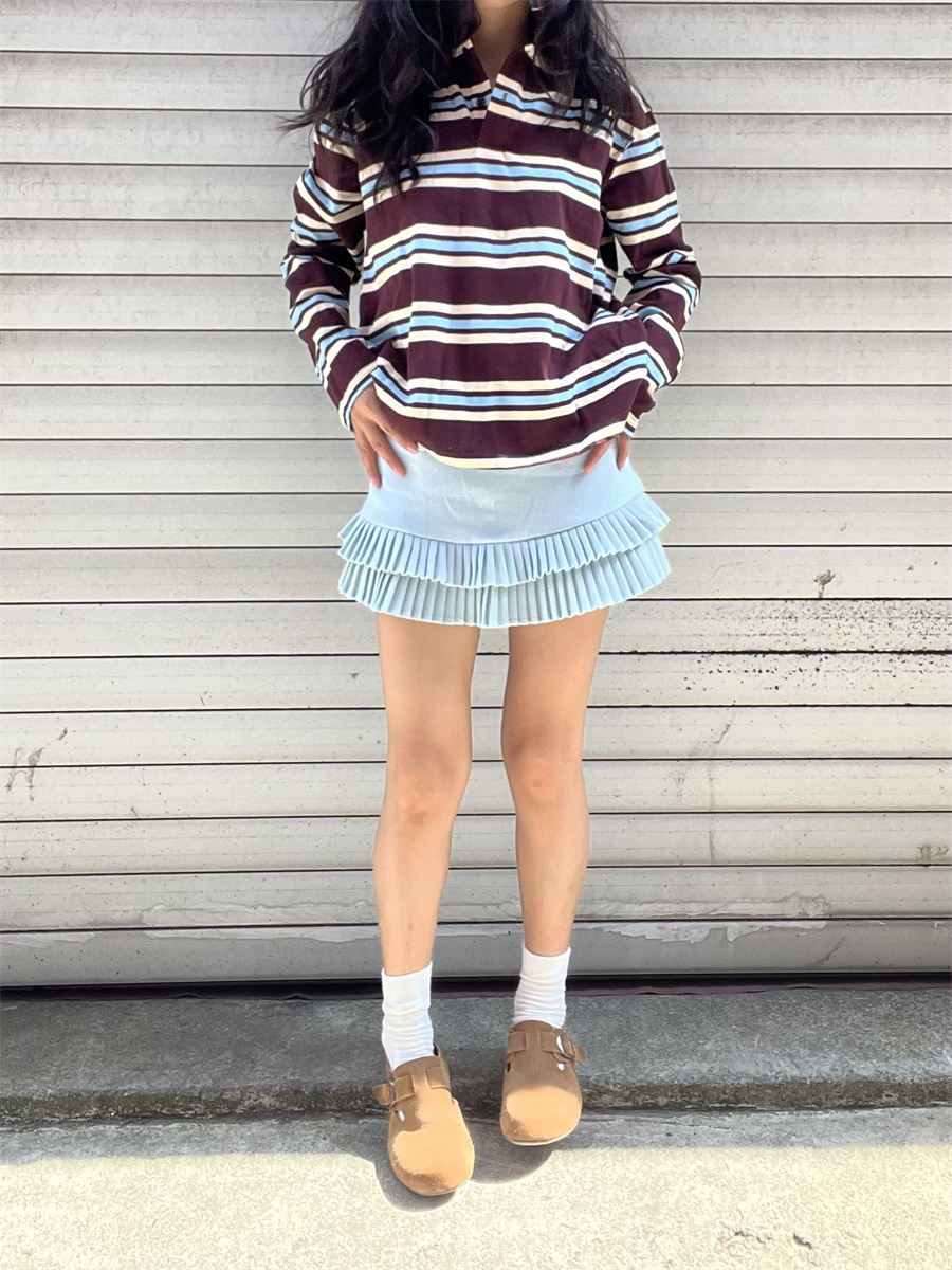 Playful Blue Slim Fit Solid Color Short Skirt for Women - Versatile Spring 2025 Style, Perfect for Hot Girl Aesthetic Playful Blue Slim Fit Solid Color Short Skirt for Women - Versatile Spring 2025 Style, Perfect for Hot Girl Aesthetic