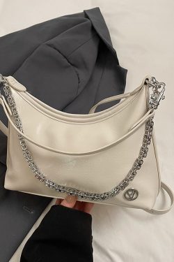 Pleated Crackle Texture Underarm Bag - Simple Versatile Large Capacity Shoulder Bag for Spring 2025 Fashion