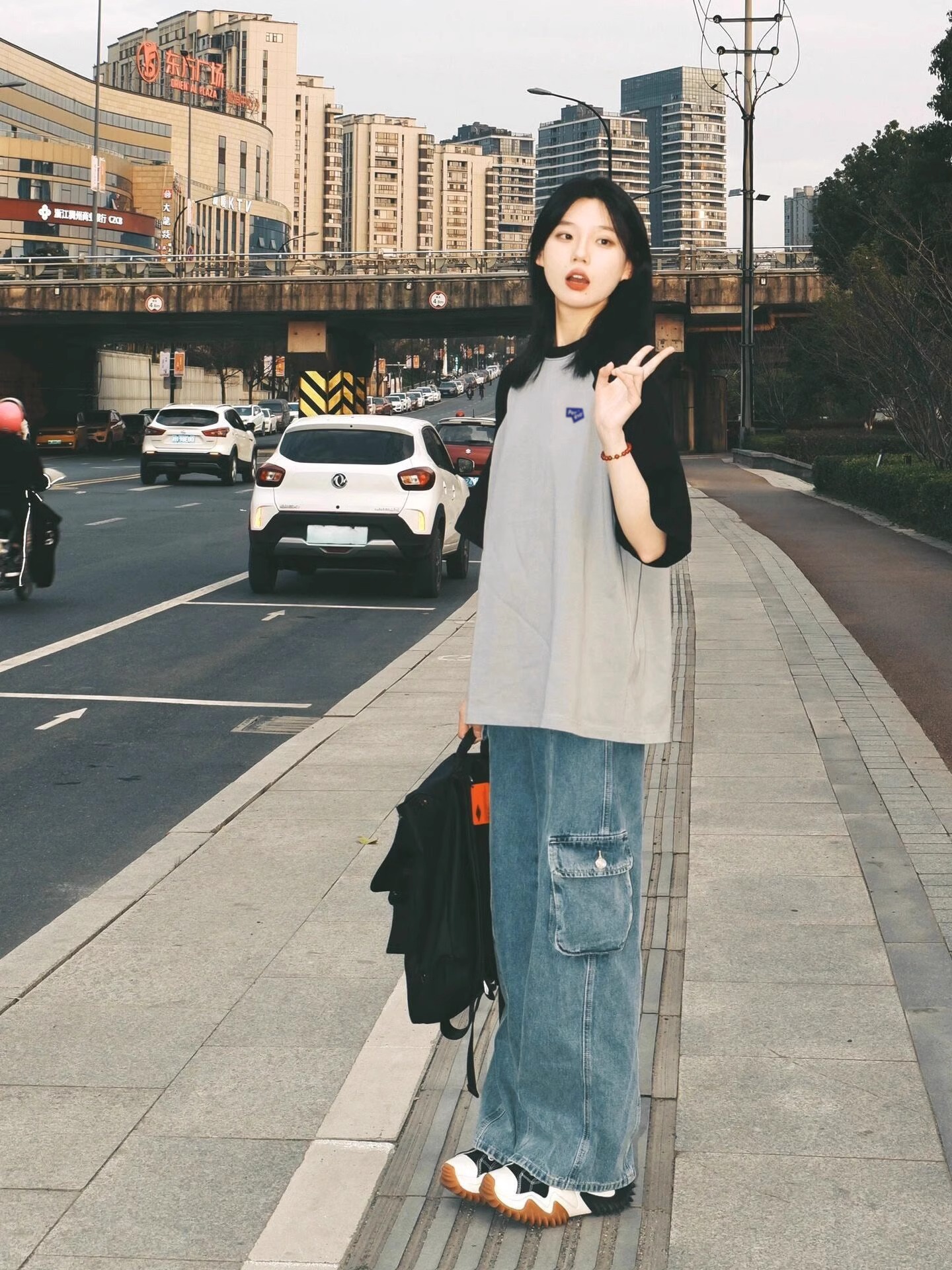 Plus-Size American Retro Color-Block Cotton Short Sleeve T-Shirt for Women, Oversized Raglan Casual Couple Outfit Plus-Size American Retro Color-Block Cotton Short Sleeve T-Shirt for Women, Oversized Raglan Casual Couple Outfit