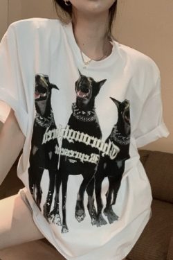 Plus Size American Retro Cotton Short Sleeve T-Shirt for Women, Loose Fit National Trend Half-Sleeve Top