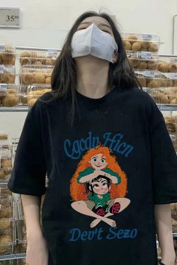 Plus-Size American Retro Cotton Short Sleeve T-Shirt for Women, Loose Oversize Design, Casual Niche Student Top