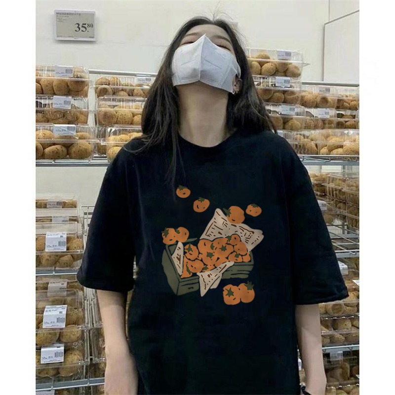 Plus-Size American Retro Cotton Short-Sleeve T-Shirt for Women, Unique Chic Loose Half-Sleeve Top, Hong Kong Style, Casual Fashion Plus-Size American Retro Cotton Short-Sleeve T-Shirt for Women, Unique Chic Loose Half-Sleeve Top, Hong Kong Style, Casual Fashion