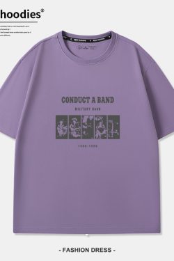 Plus-Size American Retro Hamburger Graphic T-Shirt - Trendy Oversized Unisex Short Sleeve for Couples