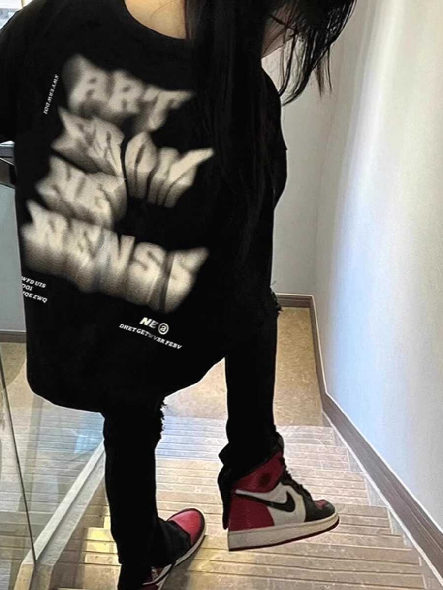 Plus Size American Retro High Street Cotton Short Sleeve T-Shirt - Unisex Oversized Lazy Style for Couples, Vintage-Inspired Fashion Plus Size American Retro High Street Cotton Short Sleeve T-Shirt - Unisex Oversized Lazy Style for Couples, Vintage-Inspired Fashion