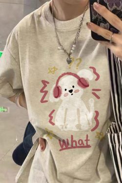 Plus Size American Retro High Street Short Sleeve T-Shirt for Women - Loose Fit, Chic Hong Kong Style, Niche Design