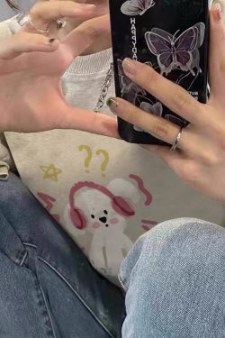 Plus Size American Retro High Street Short Sleeve T-Shirt for Women - Loose Fit, Chic Hong Kong Style, Niche Design