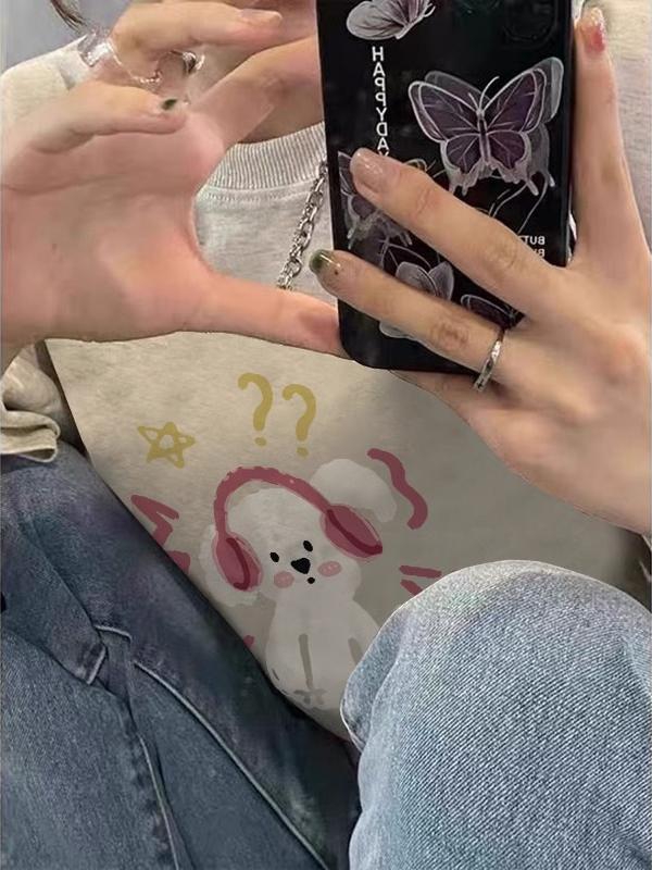 Plus Size American Retro High Street Short Sleeve T-Shirt for Women - Loose Fit, Chic Hong Kong Style, Niche Design Plus Size American Retro High Street Short Sleeve T-Shirt for Women - Loose Fit, Chic Hong Kong Style, Niche Design