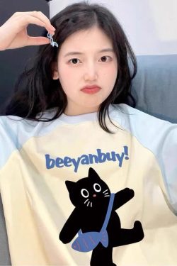 Plus Size American Retro Loose Fit Pure Cotton Raglan Short Sleeve T-Shirt for Women - Chic Summer Dopamine Outfit