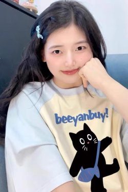 Plus Size American Retro Loose Fit Pure Cotton Raglan Short Sleeve T-Shirt for Women - Chic Summer Dopamine Outfit