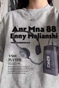 Plus Size American Retro Oversized Cotton Short Sleeve T-Shirt for Women - Loose Fit Casual Couple Top