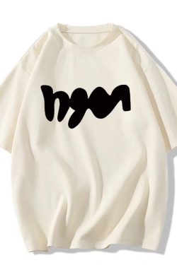 Plus Size American Retro Oversized Summer Loose Cotton Short Sleeve T-Shirt for Women - Casual Vintage Style Top