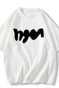 Plus Size American Retro Oversized Summer Loose Cotton Short Sleeve T-Shirt for Women - Casual Vintage Style Top