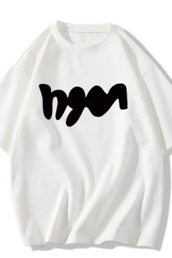 Plus Size American Retro Oversized Summer Loose Cotton Short Sleeve T-Shirt for Women - Casual Vintage Style Top