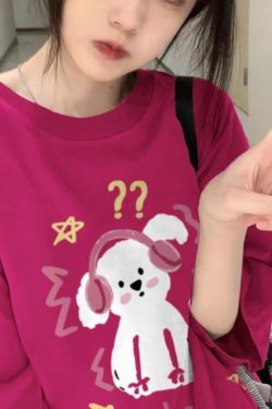 Plus Size American Retro Rose Red Short Sleeve T-Shirt for Women, Trendy Loose Fit, Niche Couple Outfit, Y2K Style.