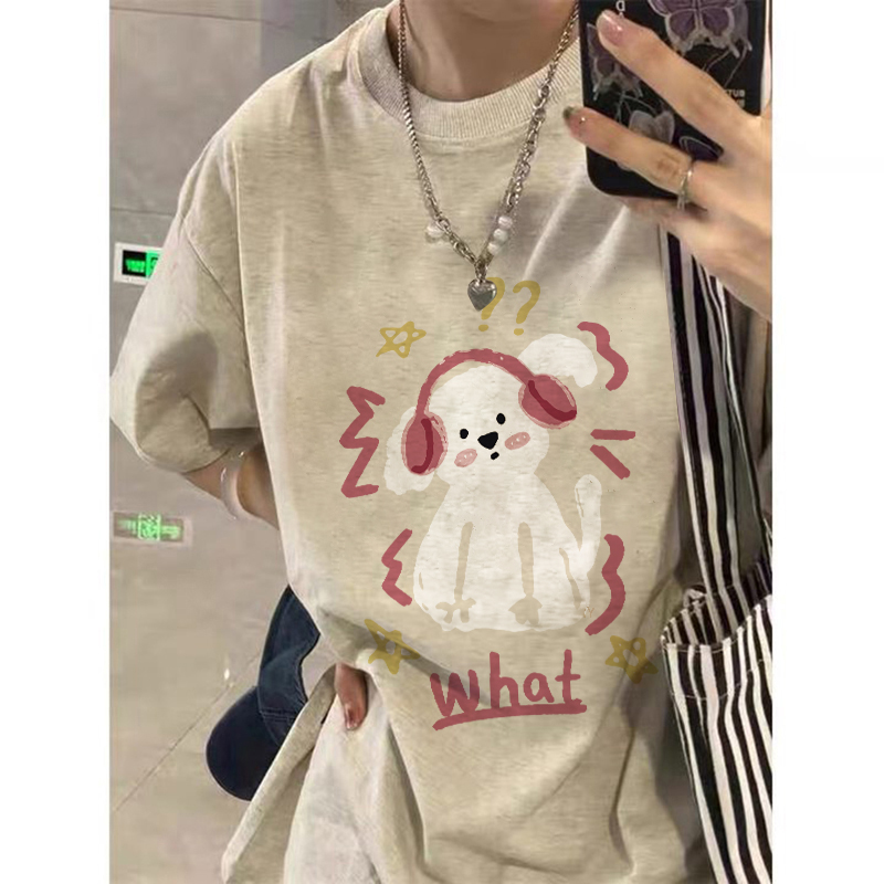 Plus Size American Retro Rose Red Short Sleeve T-Shirt for Women, Trendy Loose Fit, Niche Couple Outfit, Y2K Style. Plus Size American Retro Rose Red Short Sleeve T-Shirt for Women, Trendy Loose Fit, Niche Couple Outfit, Y2K Style.