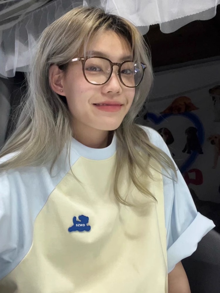 Plus Size American Vintage Cotton Raglan Short Sleeve T-Shirt for Women, Oversized Hong Kong Style Chic Top Plus Size American Vintage Cotton Raglan Short Sleeve T-Shirt for Women, Oversized Hong Kong Style Chic Top