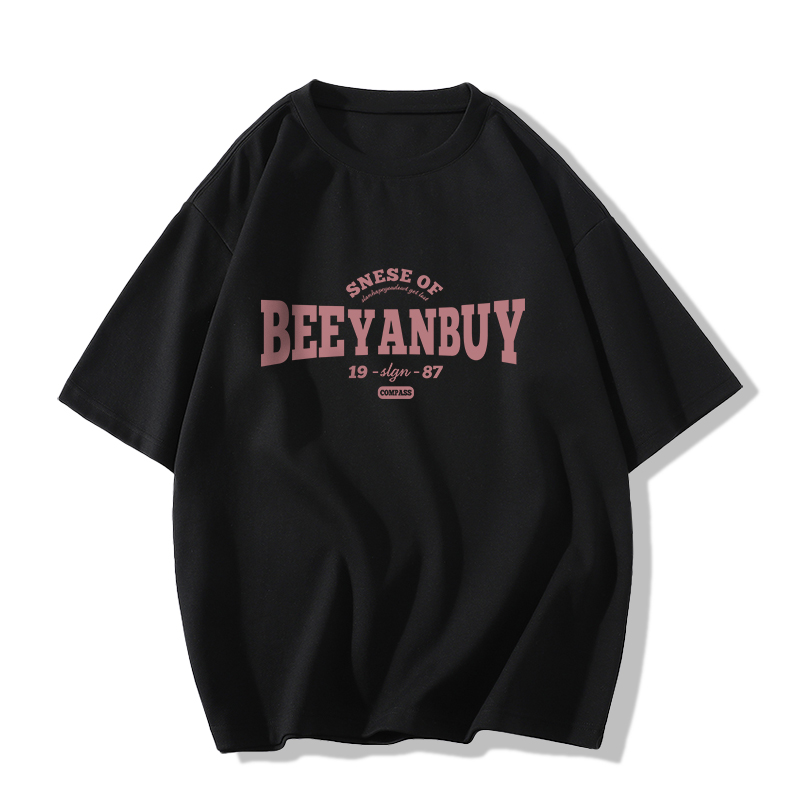 Plus Size Black Cotton Loose Fit Short Sleeve T-Shirt for Women - Trendy American Retro Style Top Plus Size Black Cotton Loose Fit Short Sleeve T-Shirt for Women - Trendy American Retro Style Top