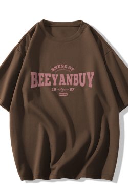 Plus Size Black Cotton Loose Fit Short Sleeve T-Shirt for Women - Trendy American Retro Style Top