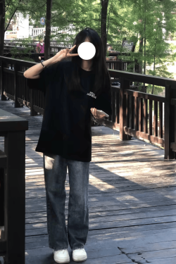 Plus Size Black Cotton Short Sleeve T-Shirt for Women - Trendy Loose Fit American Street Style College Top