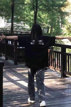 Plus Size Black Cotton Short Sleeve T-Shirt for Women - Trendy Loose Fit American Street Style College Top