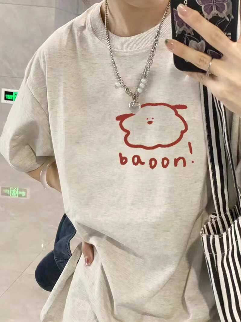 Plus Size Cotton Short Sleeve T-Shirt for Men and Women, American Retro Loose Fit Couples Tee, Casual Everyday Style Plus Size Cotton Short Sleeve T-Shirt for Men and Women, American Retro Loose Fit Couples Tee, Casual Everyday Style