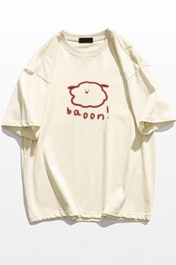 Plus Size Cotton Short Sleeve T-Shirt for Men and Women, American Retro Loose Fit Couples Tee, Casual Everyday Style