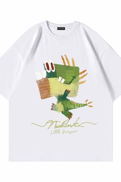 Plus Size Fun Cartoon Men's Trendy T-Shirt - Short Sleeve Summer Fashion for Big Size Men, 5-Point Sleeve Style